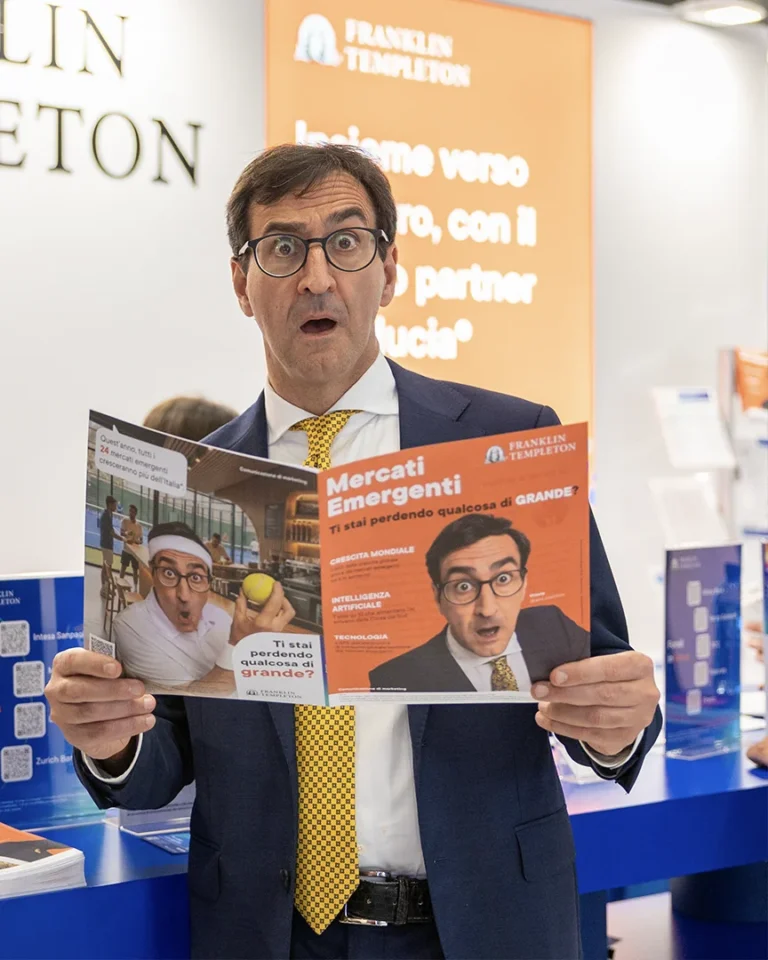 Salone del Risparmio 2026 - Franklin Templeton - Matteo Caremoli - below the line advertising campaign by Antiorario Creative Agency
